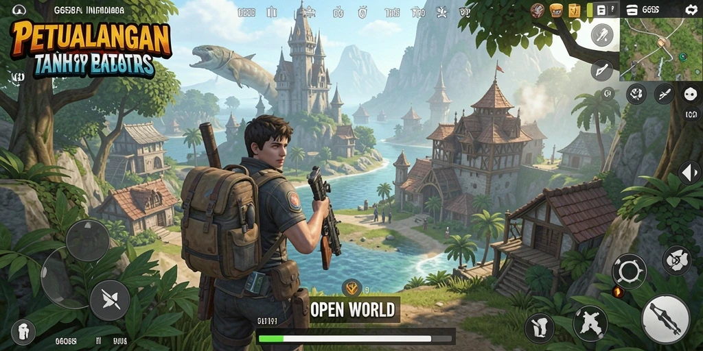 Tampilan antarmuka G668 dengan fitur Open World yang menakjubkan.