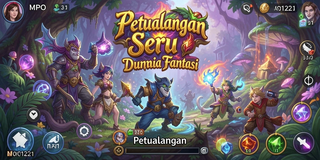Tampilan antarmuka MPO1221 saat dalam petualangan yang mendebarkan.
