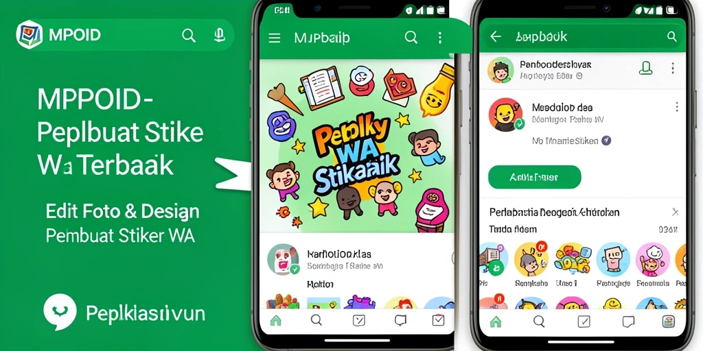 Antarmuka MPOID yang menarik untuk membuat stiker WA.