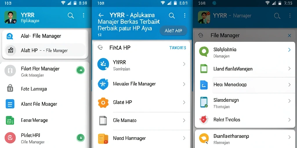 Tampilan antarmuka utama YYRR, menampilkan fungsi pengelolaan berkas.